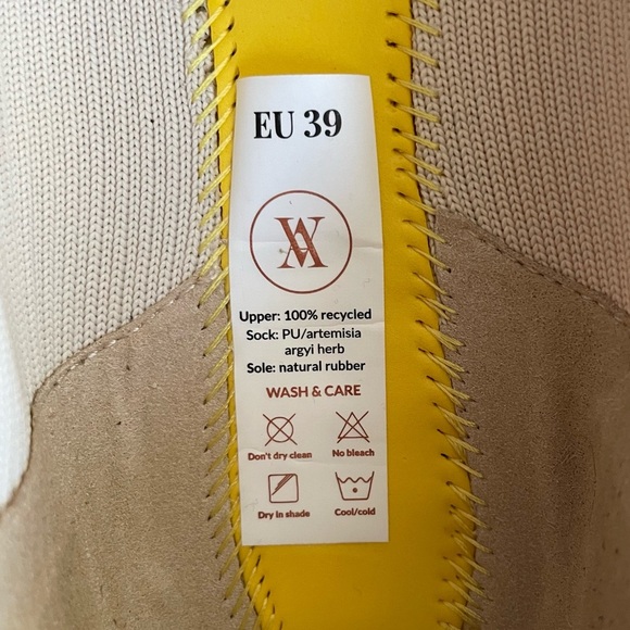 Vivaia Square Toe V-Cut Cream Ballet Flats Margo Office Workwear Neutral Capsule - Picture 11 of 12